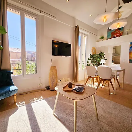 Le Delmas Riviera - Duplex Dans Vieil Appartement Antibes